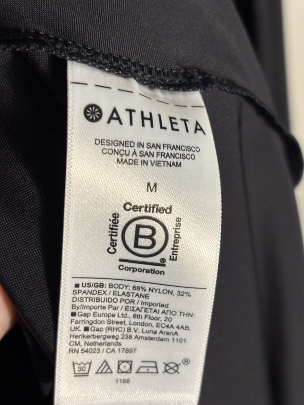 Athleta Black Midi Shirt Dress W/ Collar & Long Sleeves Button Front Size M - Picture 10 of 14